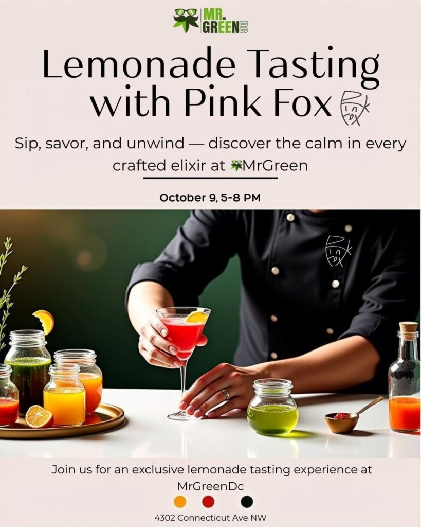 Lemonade tasting with Pink Fox